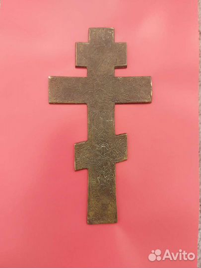 Старинный бронзовый крест