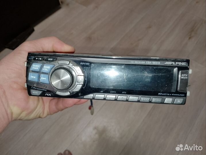Магнитола alpine 1din cda 9831 r