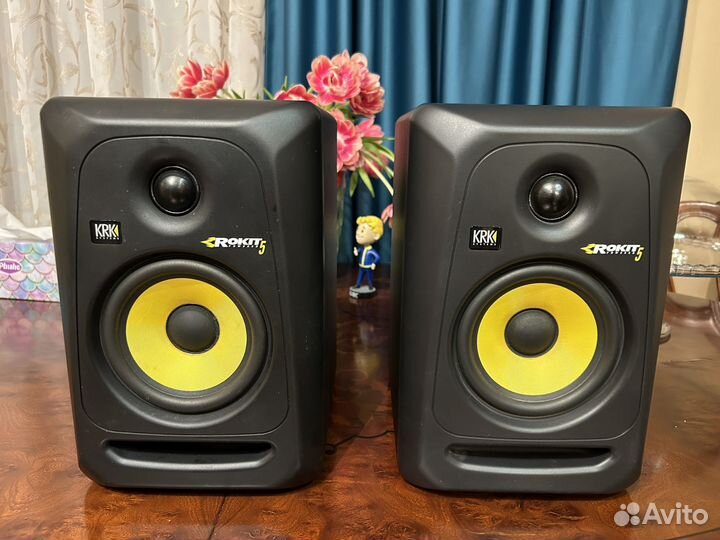 Студийные мониторы KRK RP5 G3 Пара +аудиокабели
