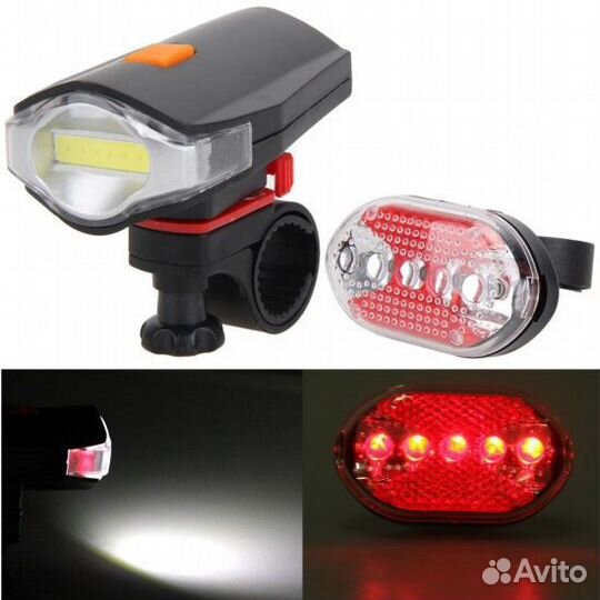 Фонарь велосипедный LED+COB YZ-1123