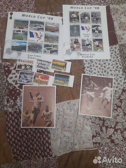 Почтовые марки футбол