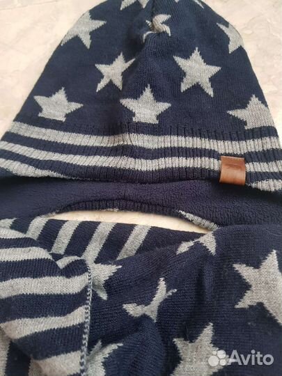 Шапка, снуд, шапка -шлем для мальчика