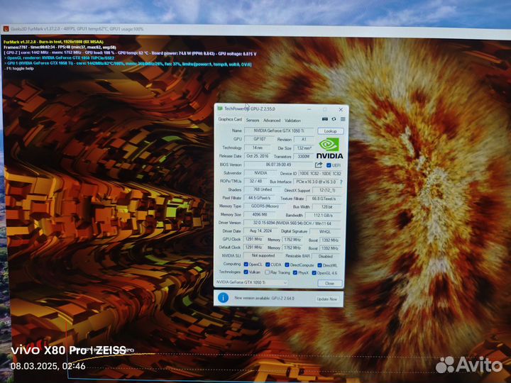 1050ti 4gb palit dual