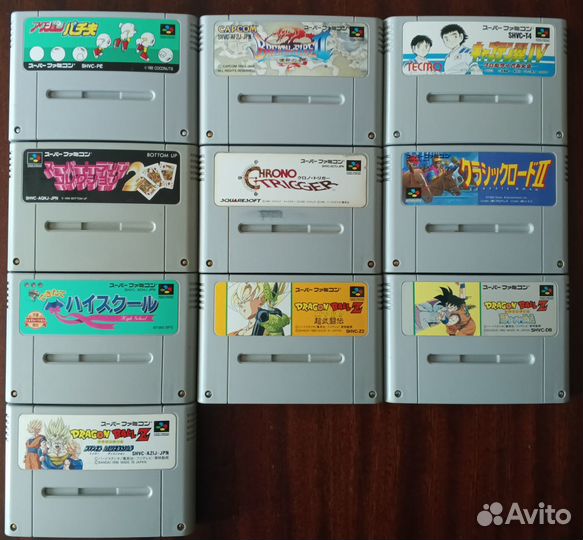 Картриджи для Super Famicom