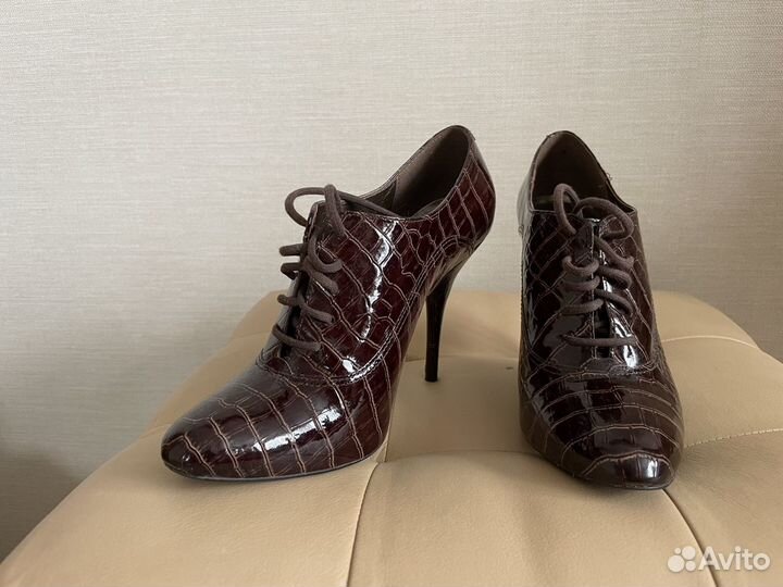 Ботильоны кожаные