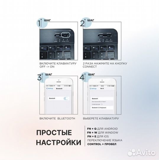 Клавиатура мембранная беспроводная Imice