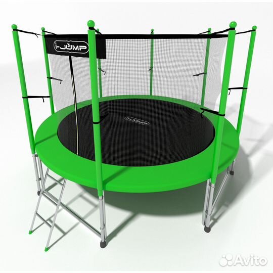 Батут I-jump classic light 14FT green