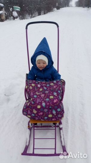 Детские санки коляска бу