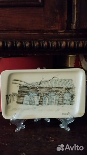 Тарелка ручная роспись