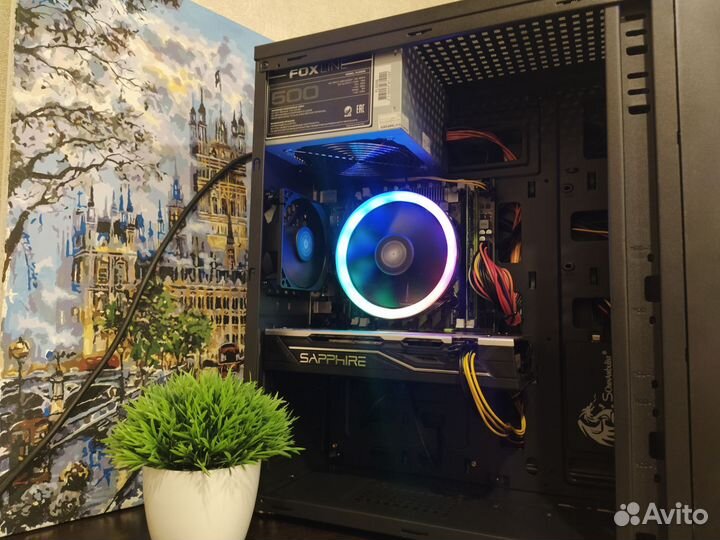 Игровой пк 8/16 ядер/16 озу/SSD 512/rx570