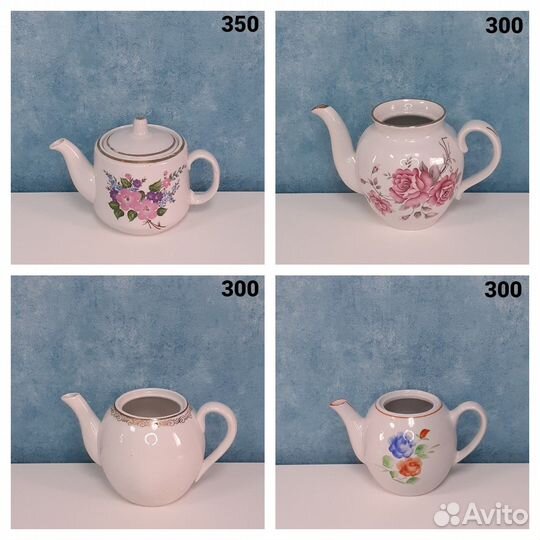 Сахарницы пашотницы чайники и другая посуда СССР