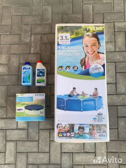 Новый бассейн intex. Для дачи