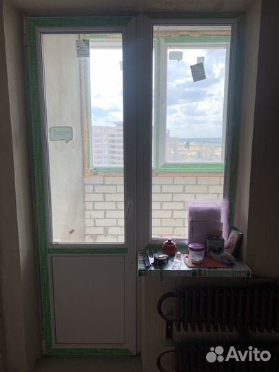 Болконный блок с дверью бу