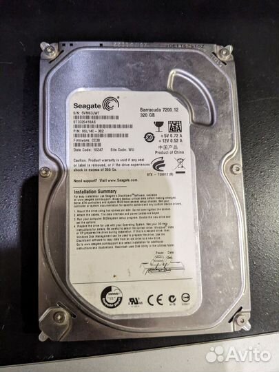 Жесткий диск seagate 320гб