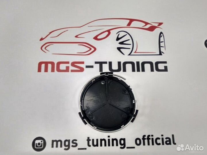 Колпачок в ступицу Mercedes Black