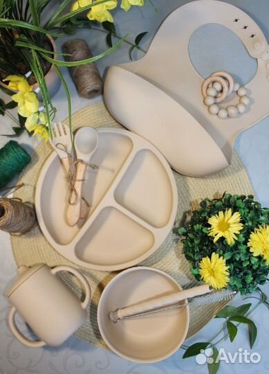 Детская силиконовая посуда