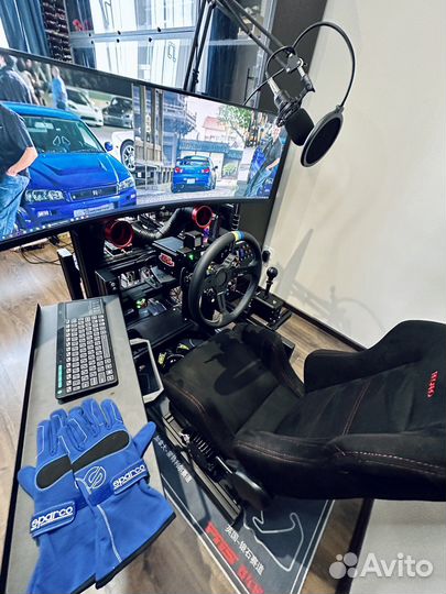 Гоночный кокпит для симуляторов на Simagic 15nm