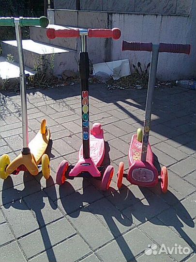 Самокат детский трехколесный бу