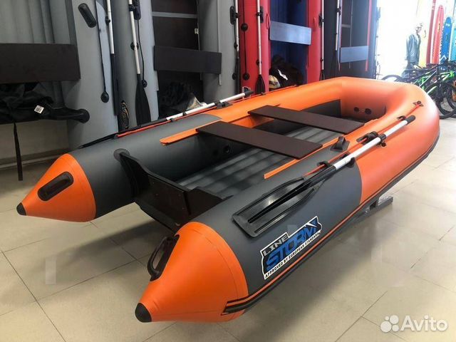 Лодка пвх Stormline Classic Air 335 графит-оранж