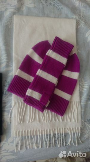 Шапка uniqlo кашемир шарф uniqlo кашемир митенки