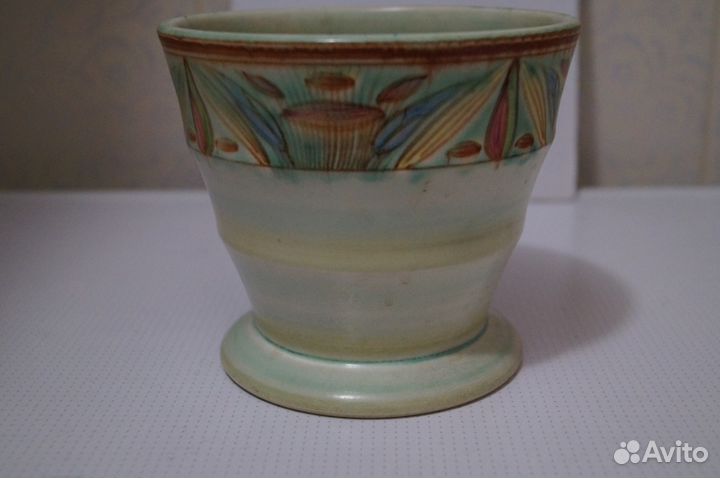Старинный горшок-кашпо (фарфор, керамика) Англия