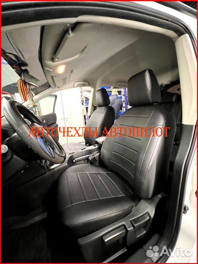 Чехлы Автопилот Nissan Qashqai 1 из экокожи чёрные