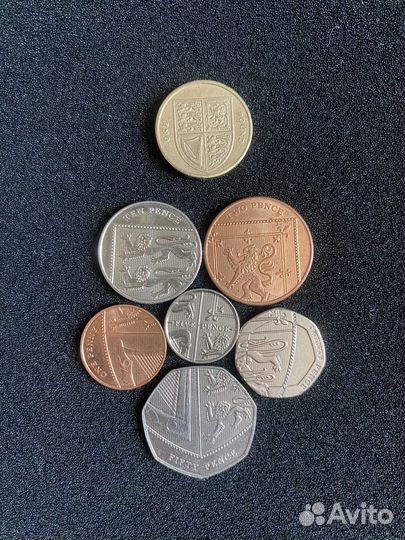 Монеты Великобритании, Австралии и Канады