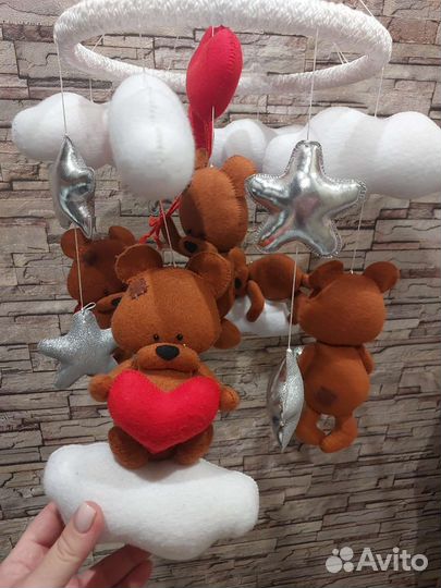 Мобиль на кроватку ручной работы