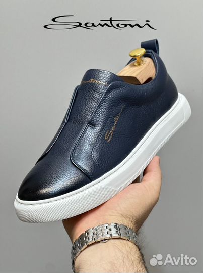 Слипоны мужские santoni