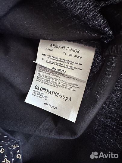 Рубашка Armani Junior оригинал 8лет (128см)
