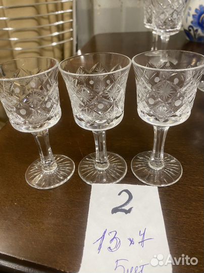 Бокалы, фужеры и стопки СССР