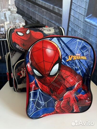 Рюкзак школьный детский человек паук