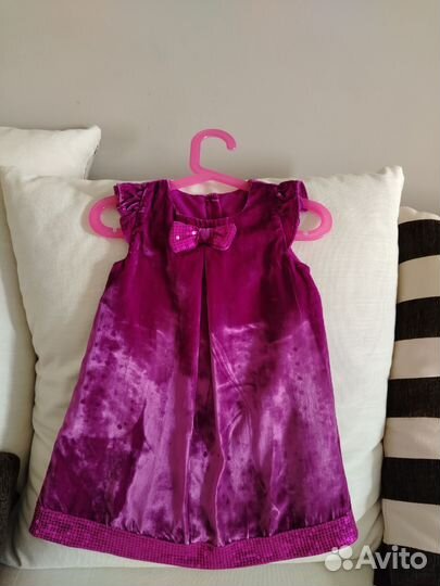 Платье нарядное бархатное Mothercare 1,5-2 года