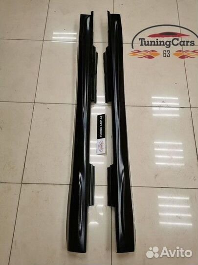 Накладки на пороги Дельта - Шевроле Ланос