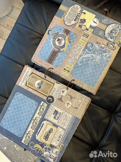 Мужской винтажный альбом ручной работы