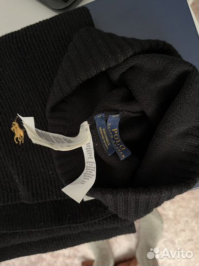 Шапка с шарфом унисекс