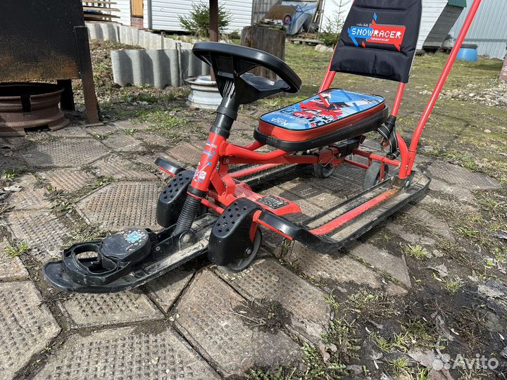 Снегокат с колесами