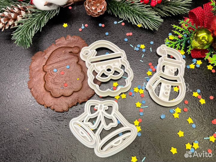Набор формочек для печенья или пряников Новый год