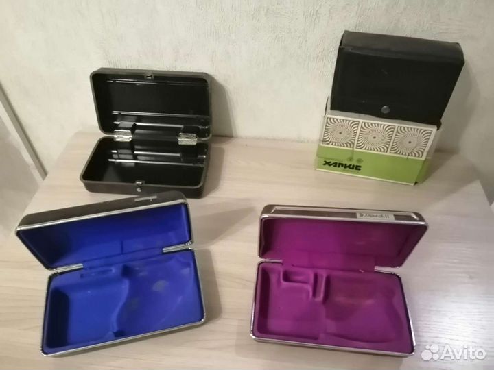 Футляры, коробочки, баночки СССР (много)