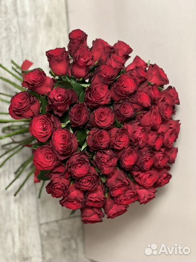 Розы. 101 роза 51 роза. Доставка цветов и букетов
