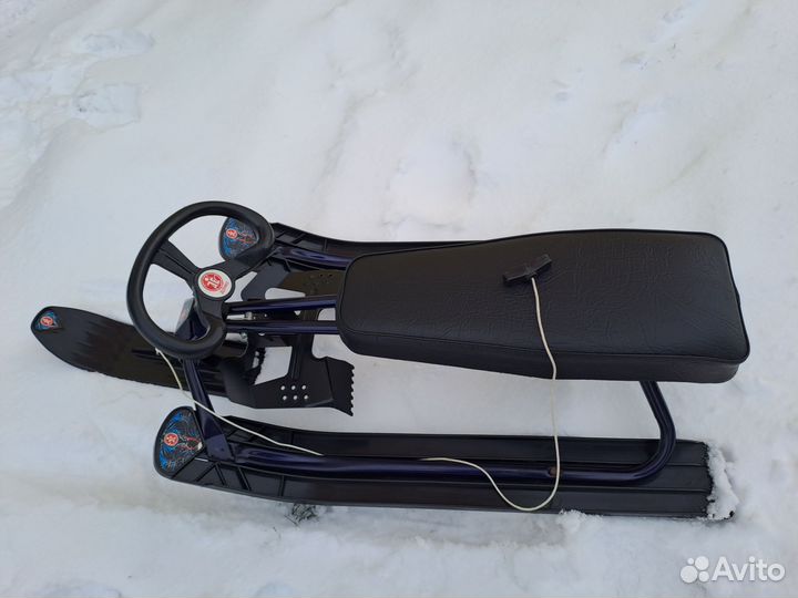 Снегокат 2х-местный с мягкой сидушкой