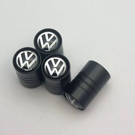 Комплект черных колпачков на ниппель Volkswagen