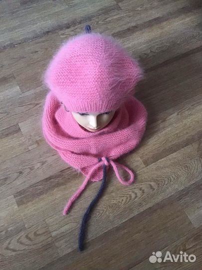 Комплект из пряжи пух норки