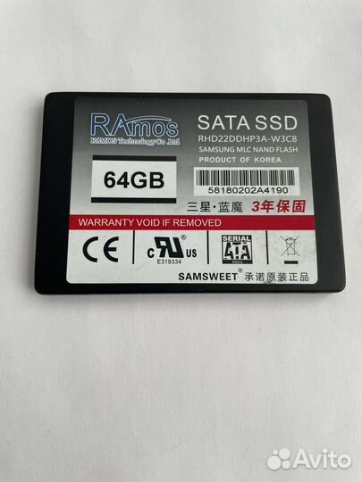 Жесткий диск SSD 64Gb