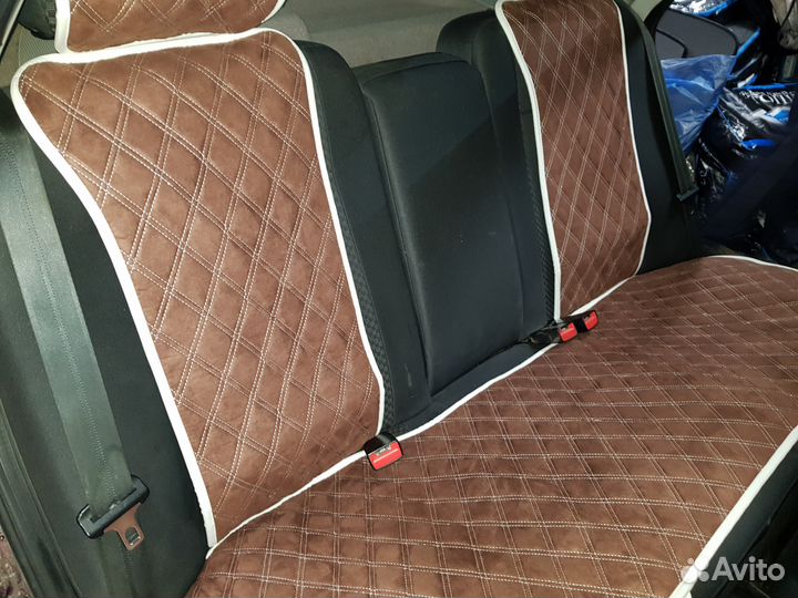 Авточехлы Накидки Алькантара Ваз Установка