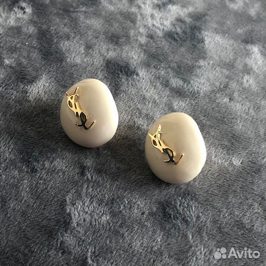 Серьги - пусеты стиль YSL