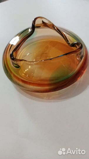 Пепельница Цветное стекло Чехословакия