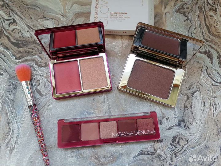 Natasha Deneva тени, румяна,хайлайтер