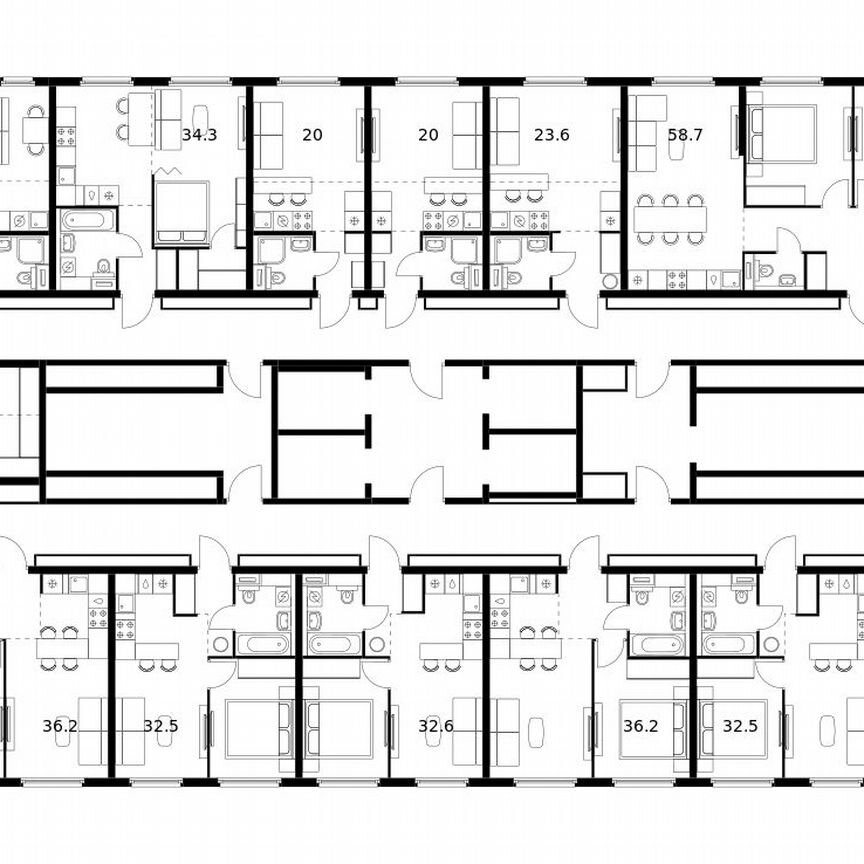 2-к. квартира, 48,7 м², 13/25 эт.