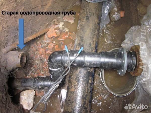 Водопровод, переврезки, канализация, водоотведение